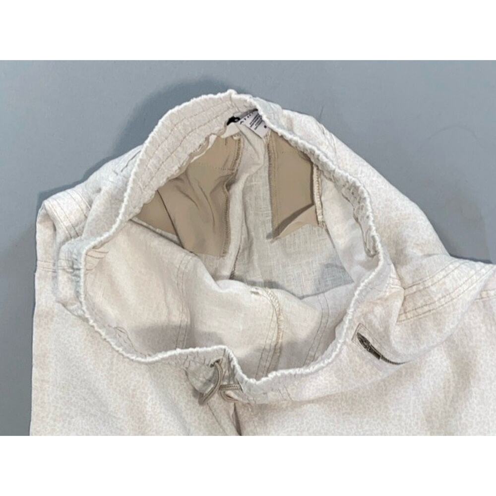 Athleta 988237 Women's Cabo Linen Jogger Pants in Neutral Camo. Size 8, EUC! - Picture 3 of 5